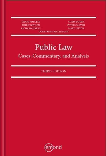 Public Law Cases Commentary And Analysis 3Rd Edition