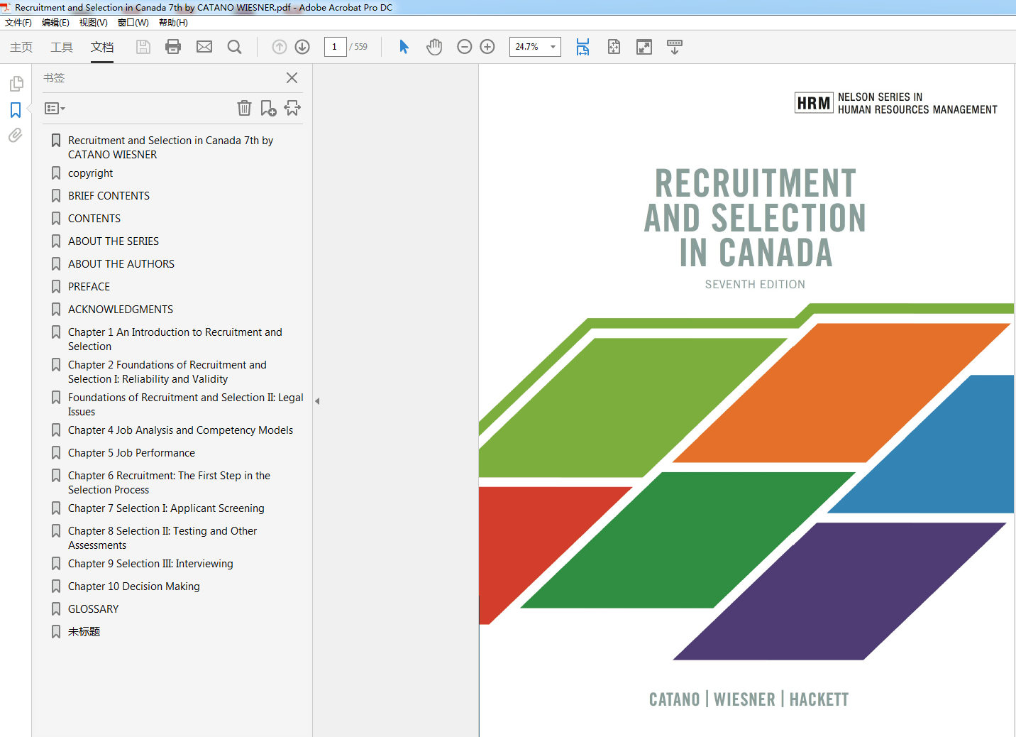 Recruitment and Selection in Canada 7th by CATANO WIESNER