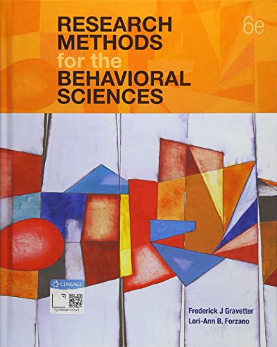 Research Methods for the Behavioral Sciences (6th Edition)