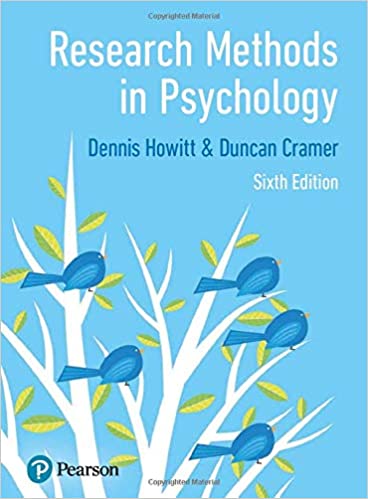 Research Methods in Psychology 6th Edition