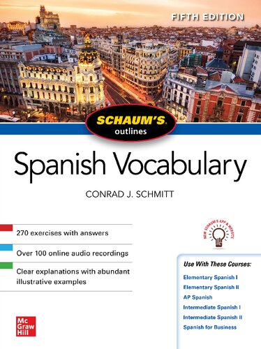 Schaum's Outline of Spanish Vocabulary
