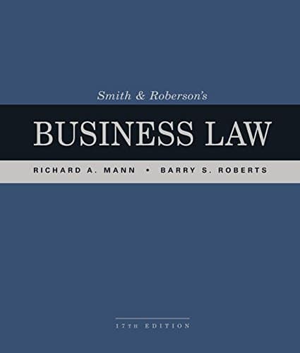 Smith and RobersonÃ¢â‚¬â„¢s Business Law 17-edition