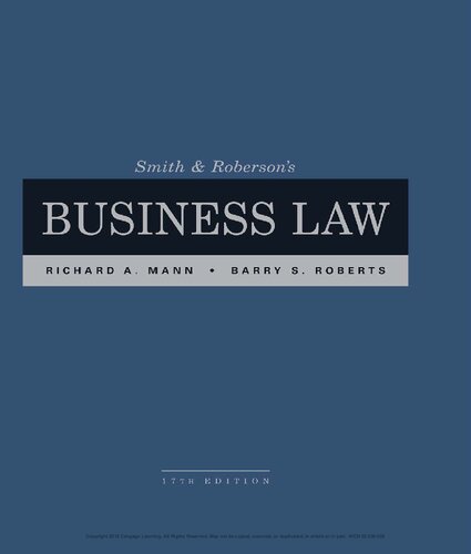 Smith and RobersonÃ¢â‚¬â„¢s Business Law