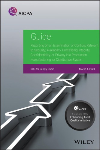 SOC FOR SUPPLY CHAIN reporting on an examination of controls relevant to security, availability, … processing integrity, confidentiality, or privacy