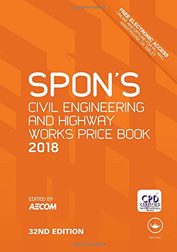 Spon?s Civil Engineering and Highway Works Price Book 2018 (Spon?s Price Books)