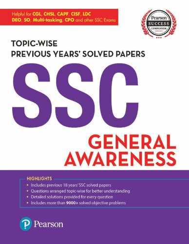 SSC General Awareness Topic-wise Previous Years' Solved Papers
