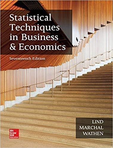Statistical Techniques In Business And Economics 17Th Edition