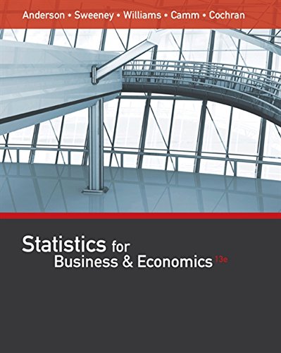 Statistics for Business and Economics 13th 13E