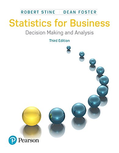 Statistics For Business: Decision Making And Analysis
