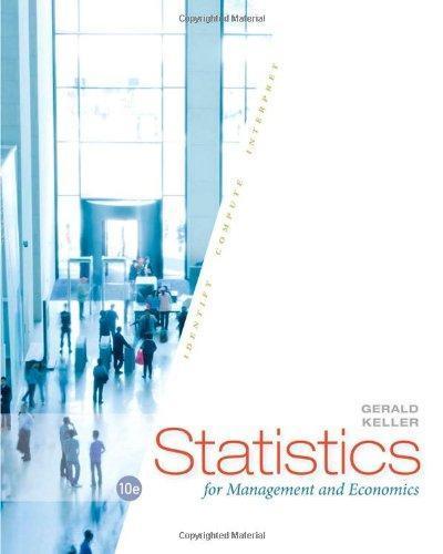 Statistics For Management And Economics 10Th Edition