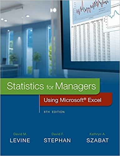 Statistics for Managers Using Microsoft Excel 8th Edition
