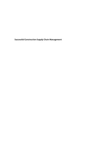 Successful construction supply chain management