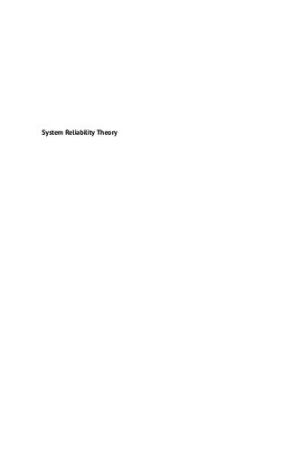 System Reliability Theory: Models, Statistical Methods, and Applications