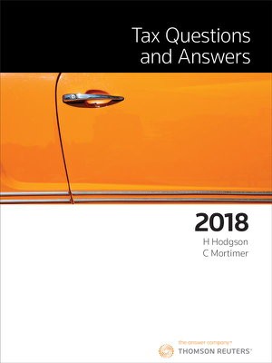 Tax Questions and Answers 2018
