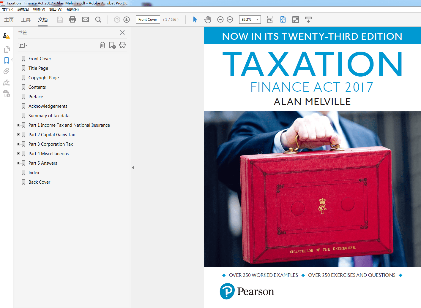 Taxation Finance Act 2017 by Alan Melville