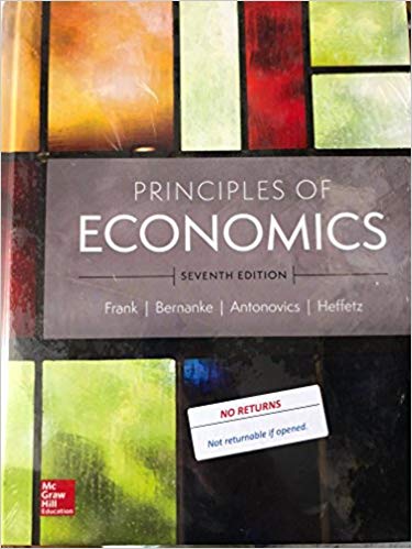 Test Bank for Principles of Economics 7th Edition by Robert H. Frank