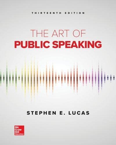 The Art of Public Speaking (13th Edition)