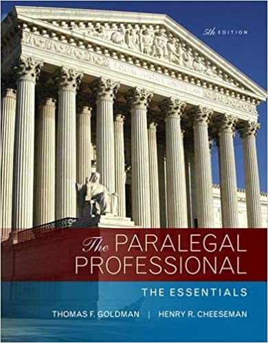 The Paralegal Professional 5Th Edition