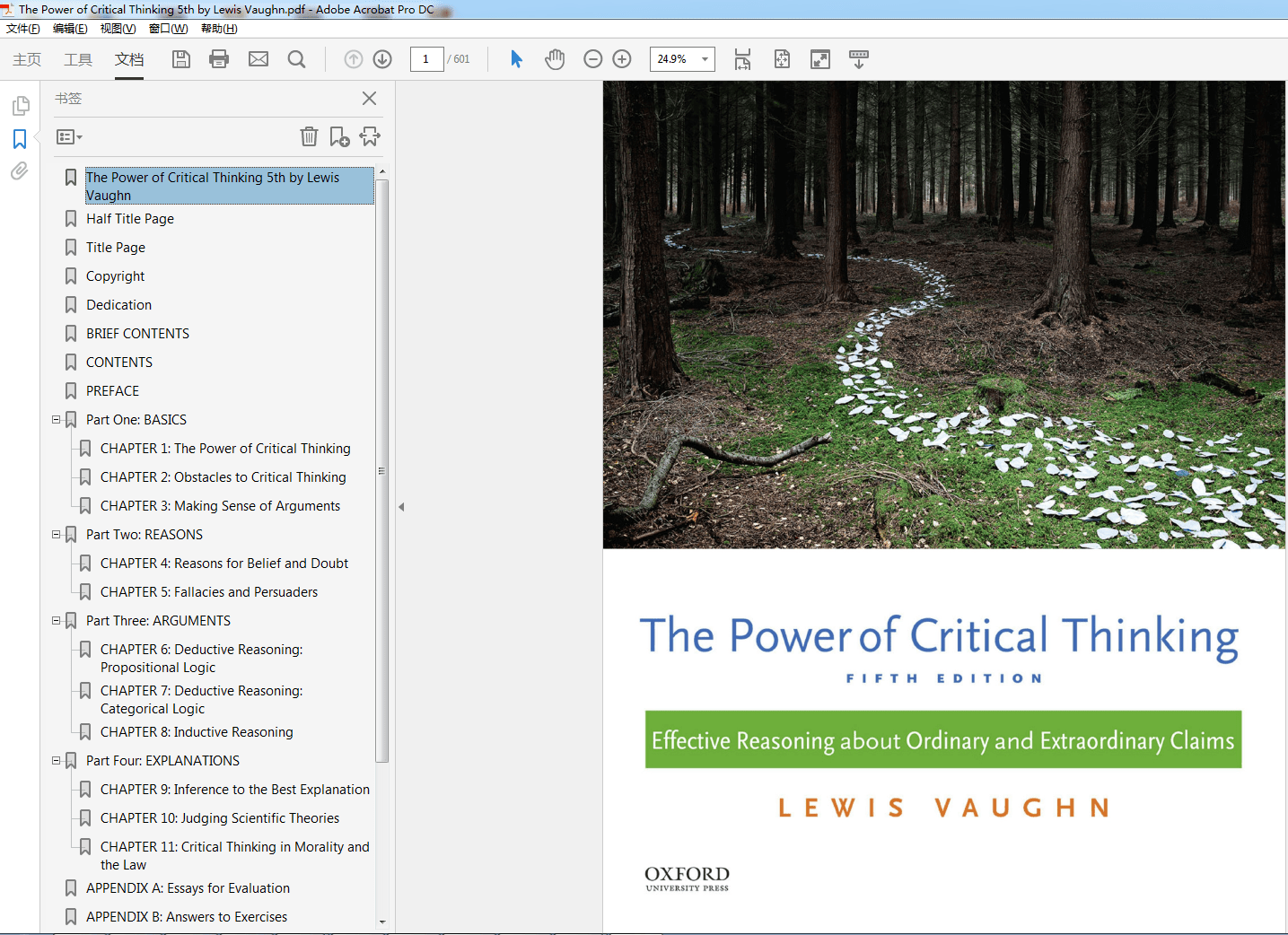 The Power of Critical Thinking 5th by Lewis Vaughn