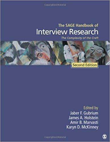 The Sage Handbook Of Interview Research The Complexity Of The Craft 2Nd Edition