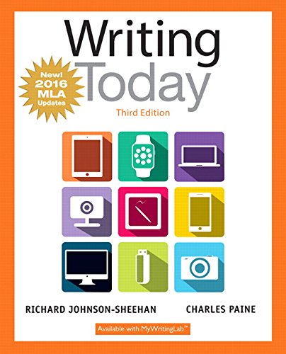 Writing Today, MLA Update Edition (3rd Edition) 3-edition