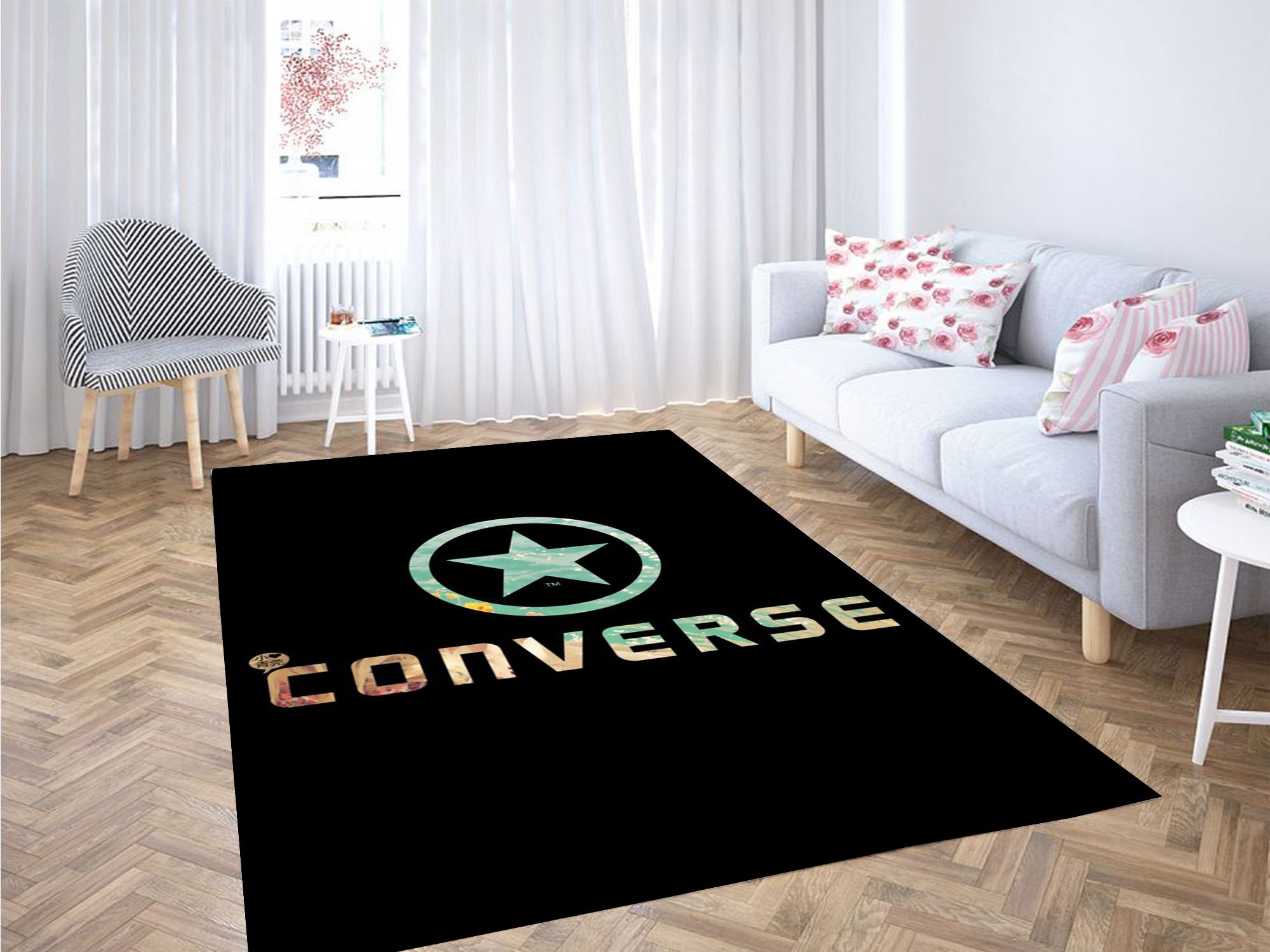 Converse Wallpaper Carpet Rectangle Rug