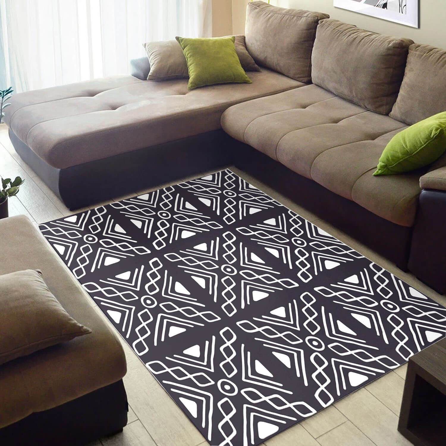 Cool African American Holiday Black Art Seamless Pattern Style Carpet Living Room Rectangle Rug