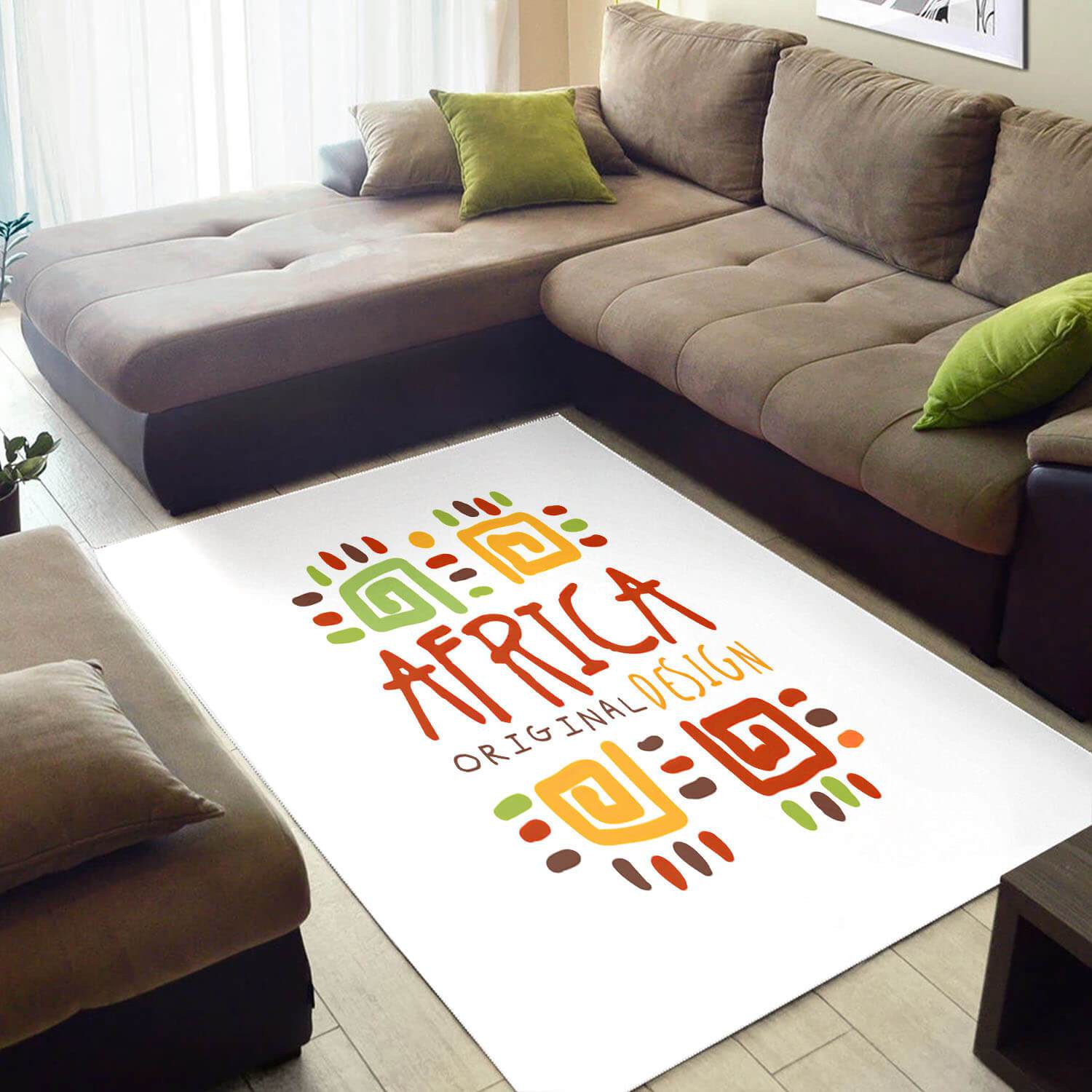 Cool African Attractive Style Afrocentric Art Large Living Room Rectangle Rug