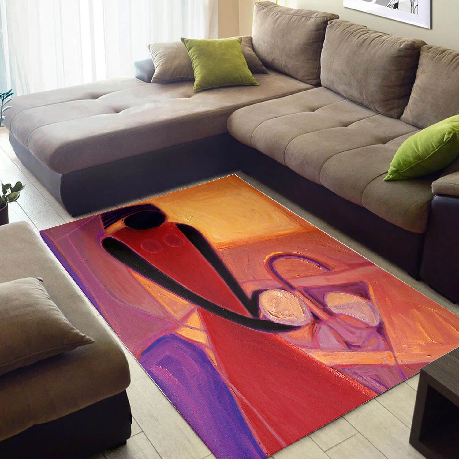 Cool African Beautiful American Black Art Melanin Woman Style Area Themed Home Rectangle Rug