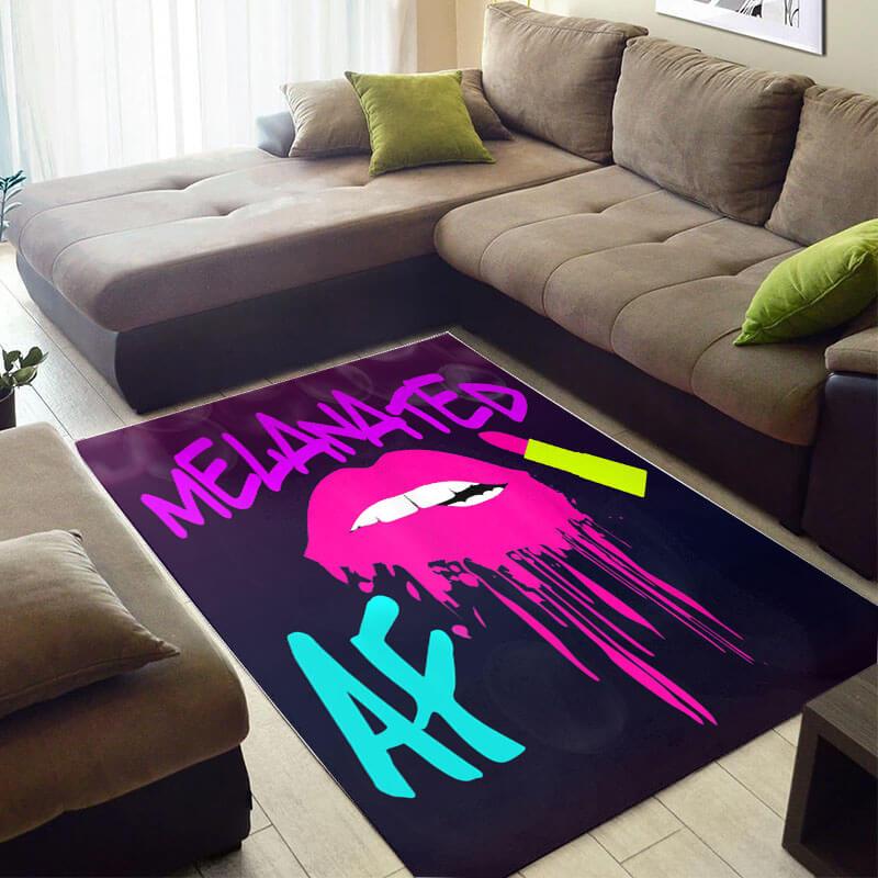 Cool African Beautiful Print Melanin Afro Woman Melanated Af Themed Carpet Living Room Rectangle Rug