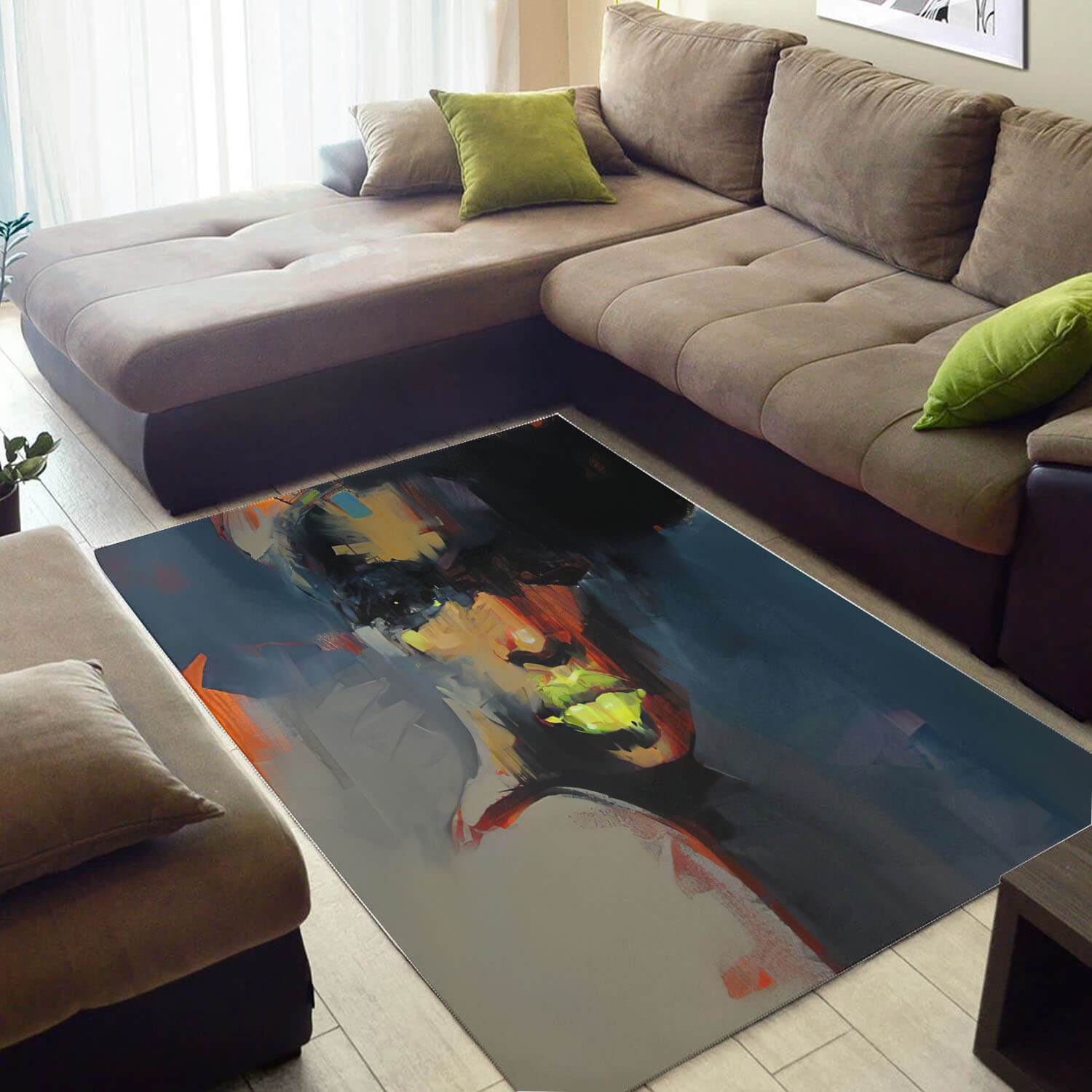 Cool African Cute American Black Art Afro Woman Style Floor Inspired Home Rectangle Rug