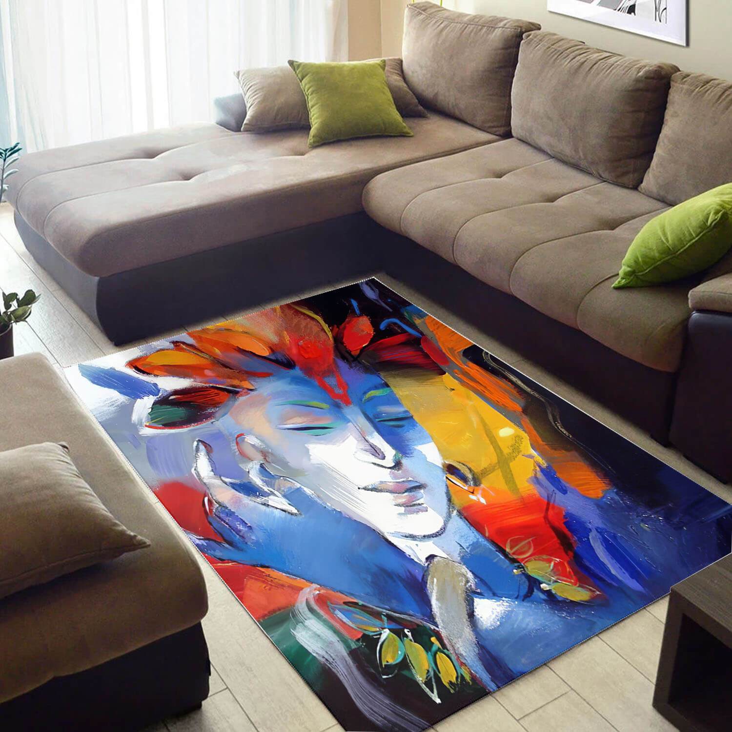 Cool African Cute Inspired Afro Woman Large Carpet Home Rectangle Rug