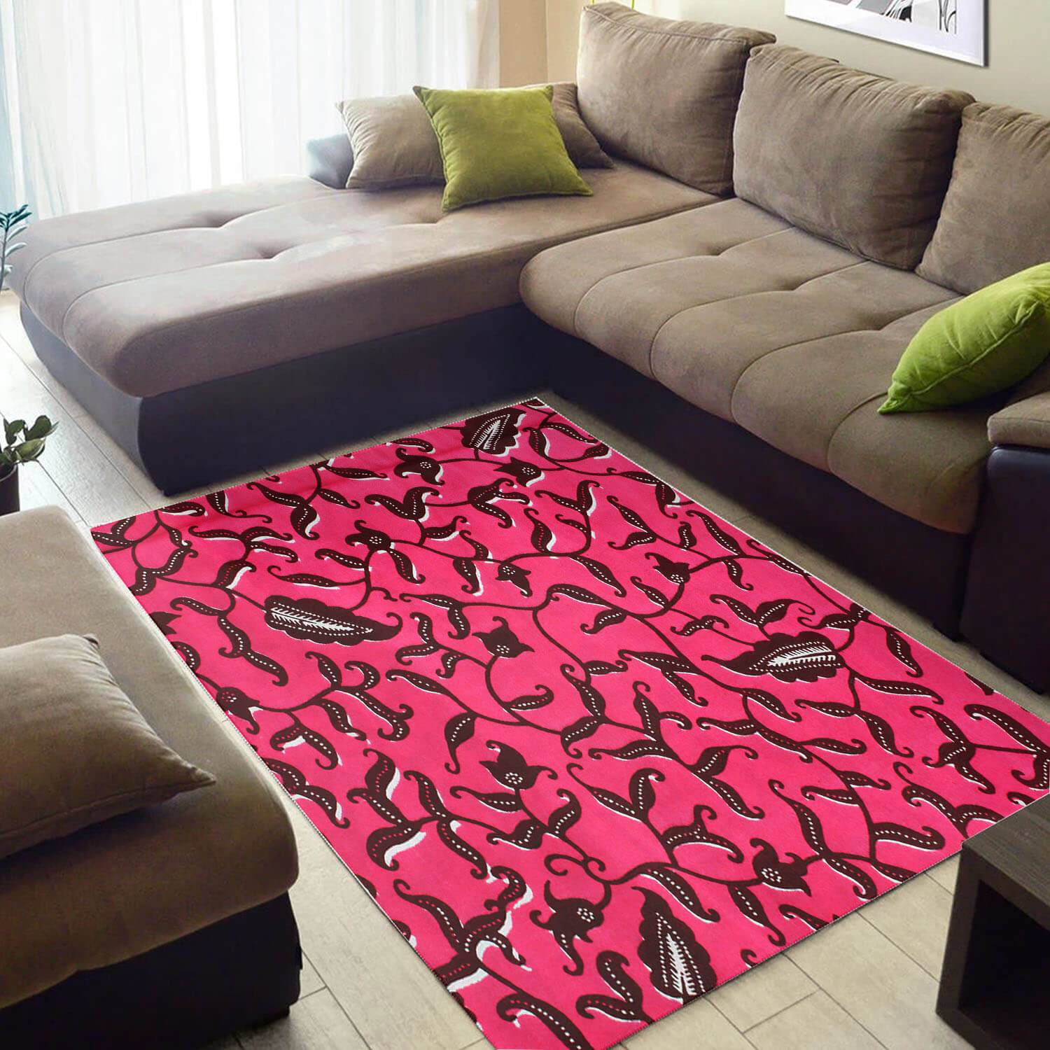 Cool African Retro American Black Art Ethnic Seamless Pattern Carpet Inspired Living Room Rectangle Rug