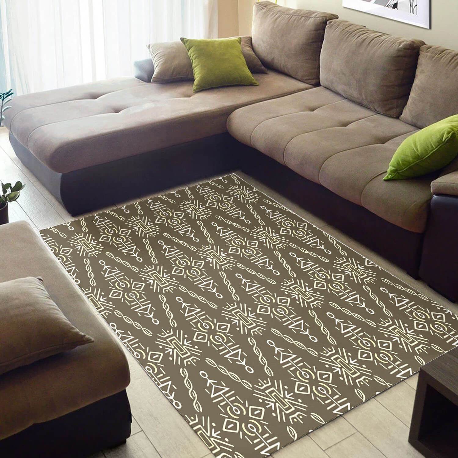 Cool African Style Adorable Black History Month Afrocentric Pattern Art Large Carpet Room Rectangle Rug