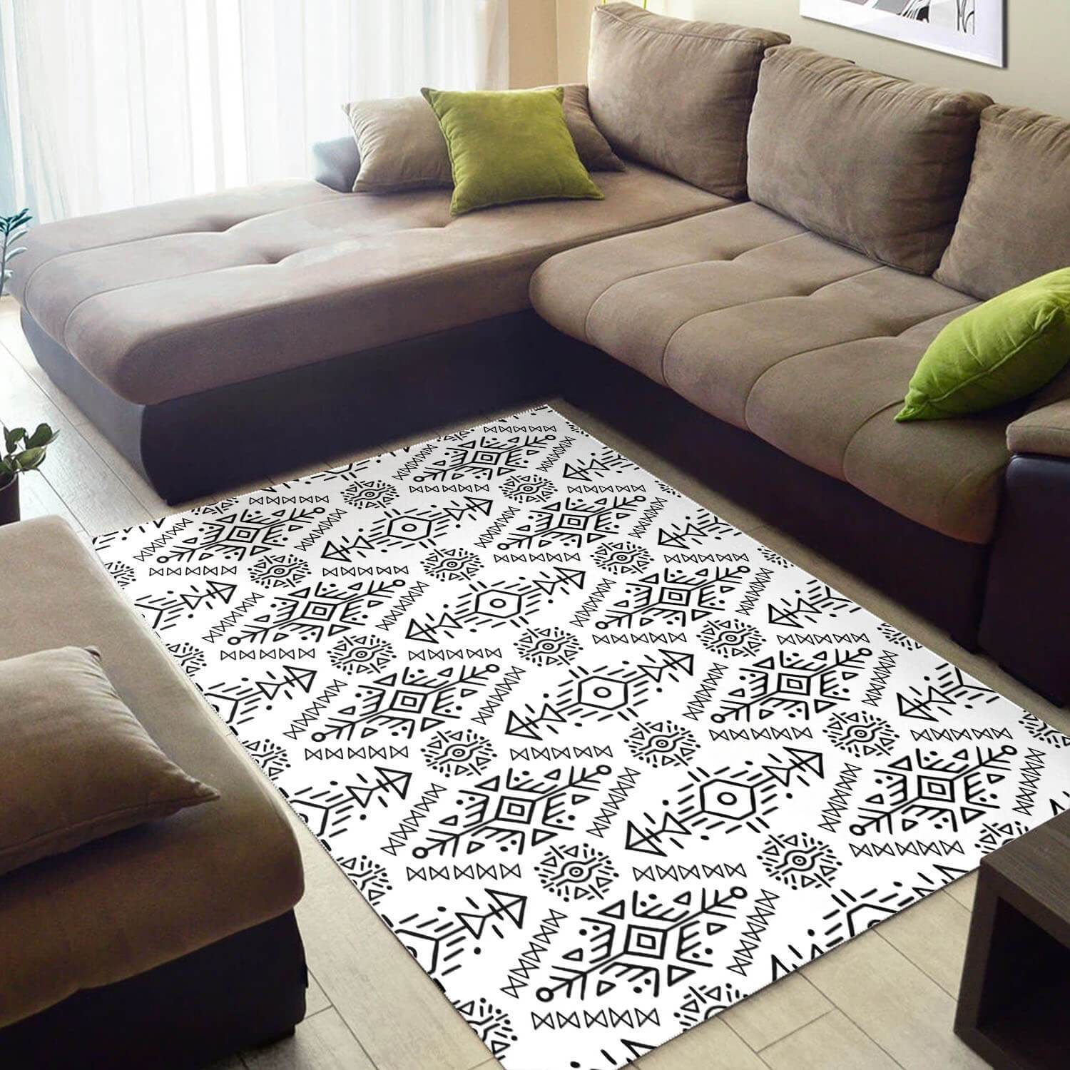 Cool African Style Adorable Natural Hair Afrocentric Art Themed Carpet Living Room Rectangle Rug