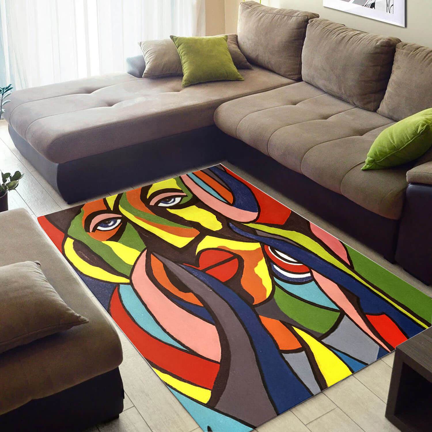Cool African Style Fancy Afrocentric Melanin Girl Carpet Inspired Home Rectangle Rug