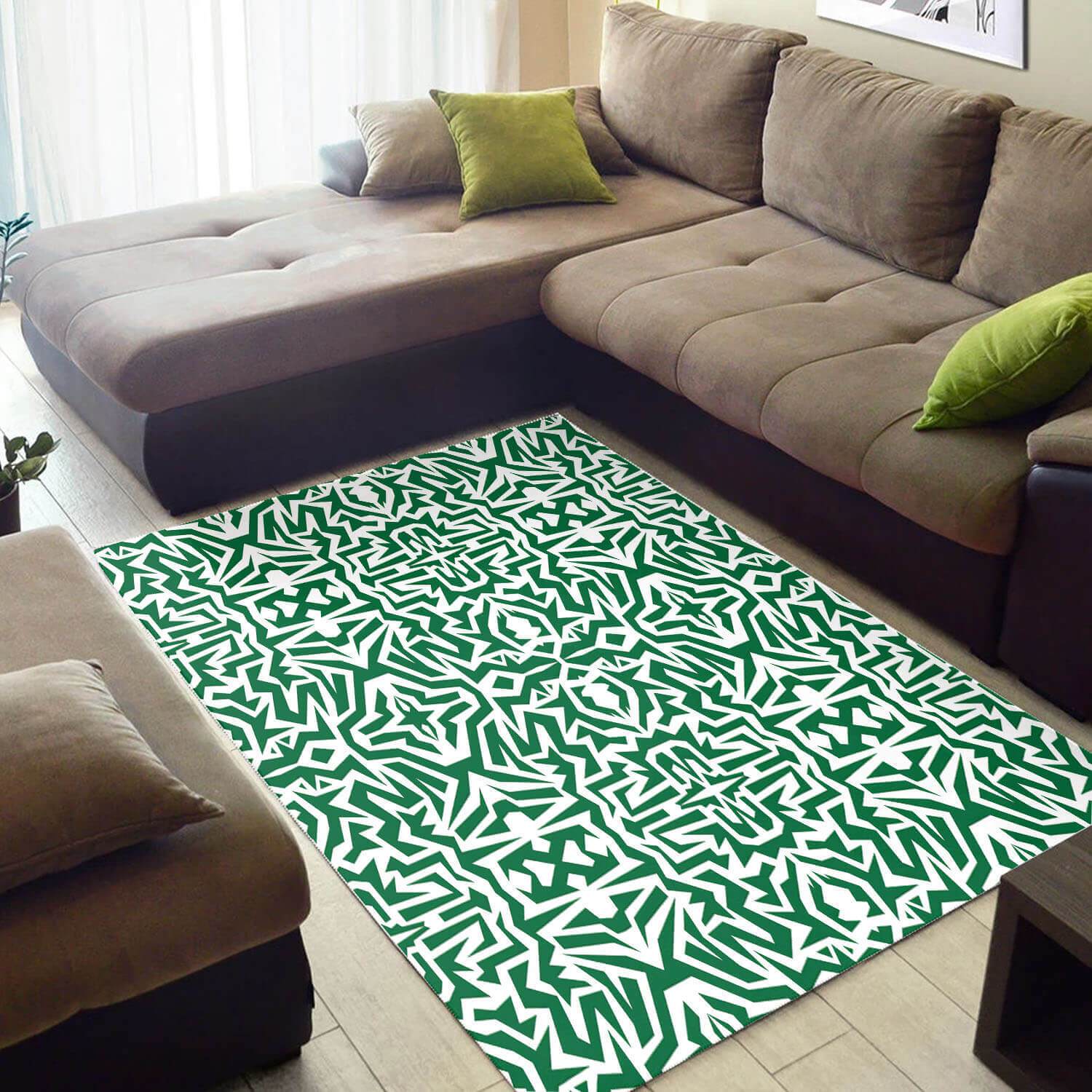 Cool African Style Nice Ethnic Seamless Pattern Floor Themed Home Rectangle Rug