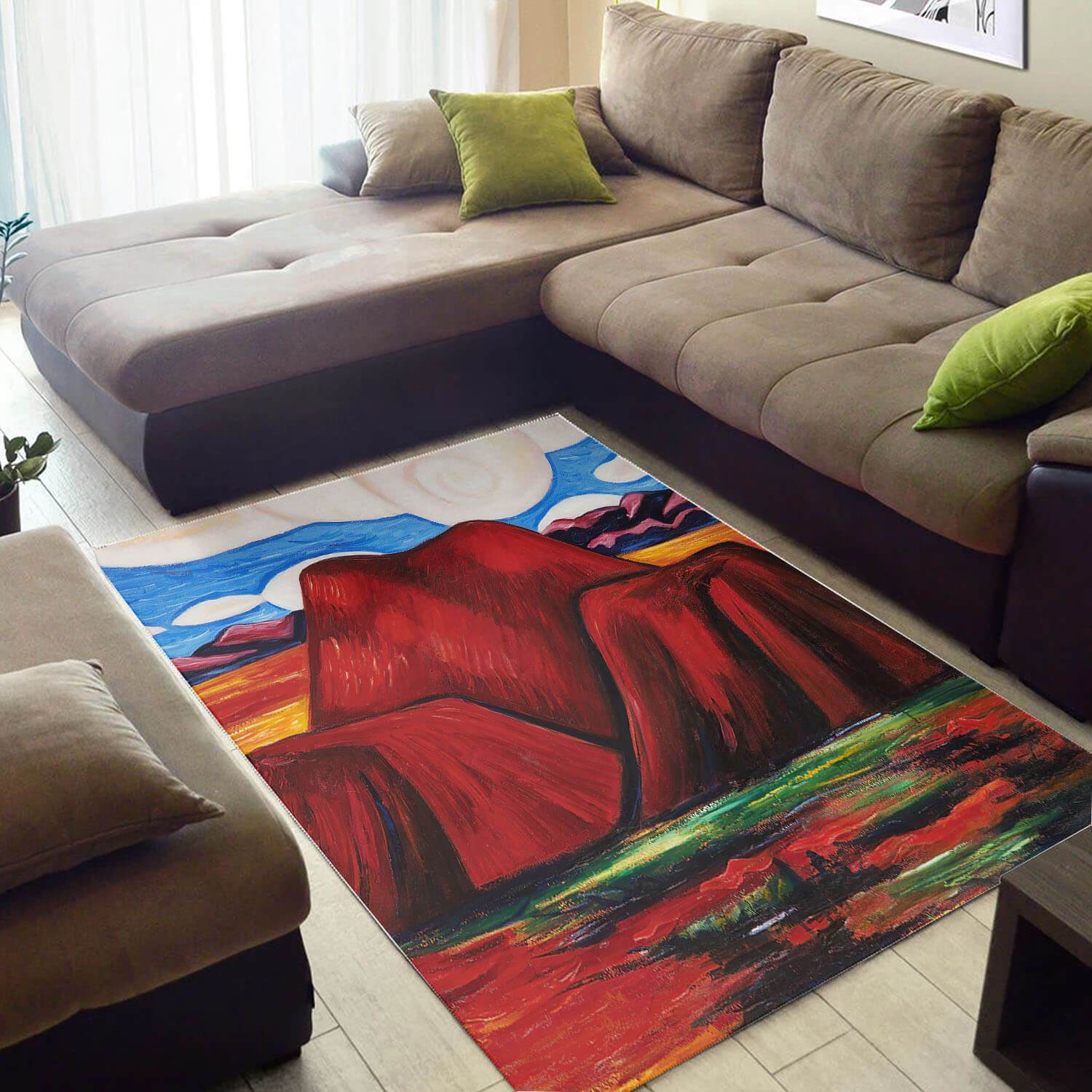 Cool African Style Trendy Afrocentric Art Design Floor Carpet Room Rectangle Rug