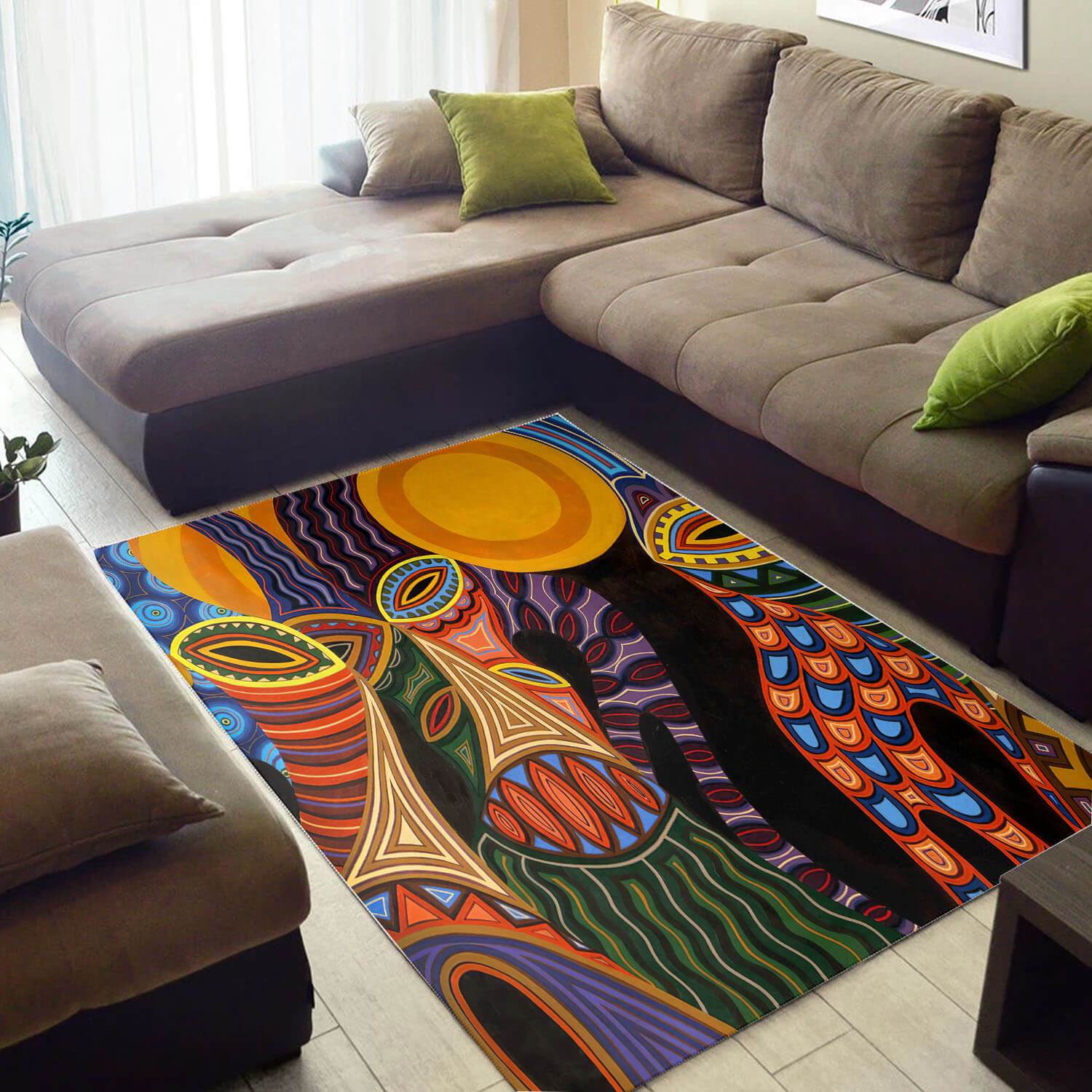 Cool African Style Trendy Ethnic Seamless Pattern Area Rectangle Rug