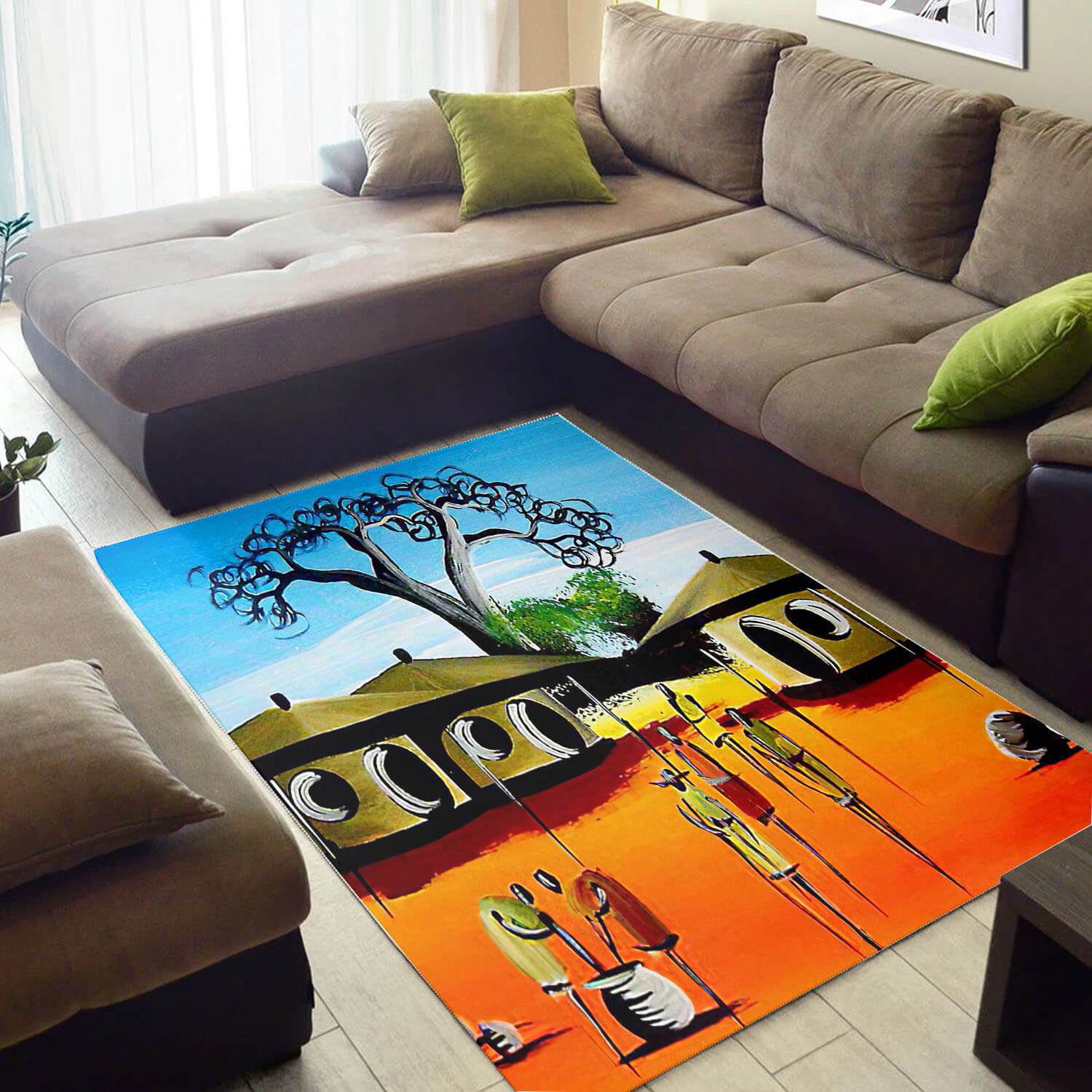 Cool African Style Unique Ethnic Seamless Pattern Floor Rectangle Rug