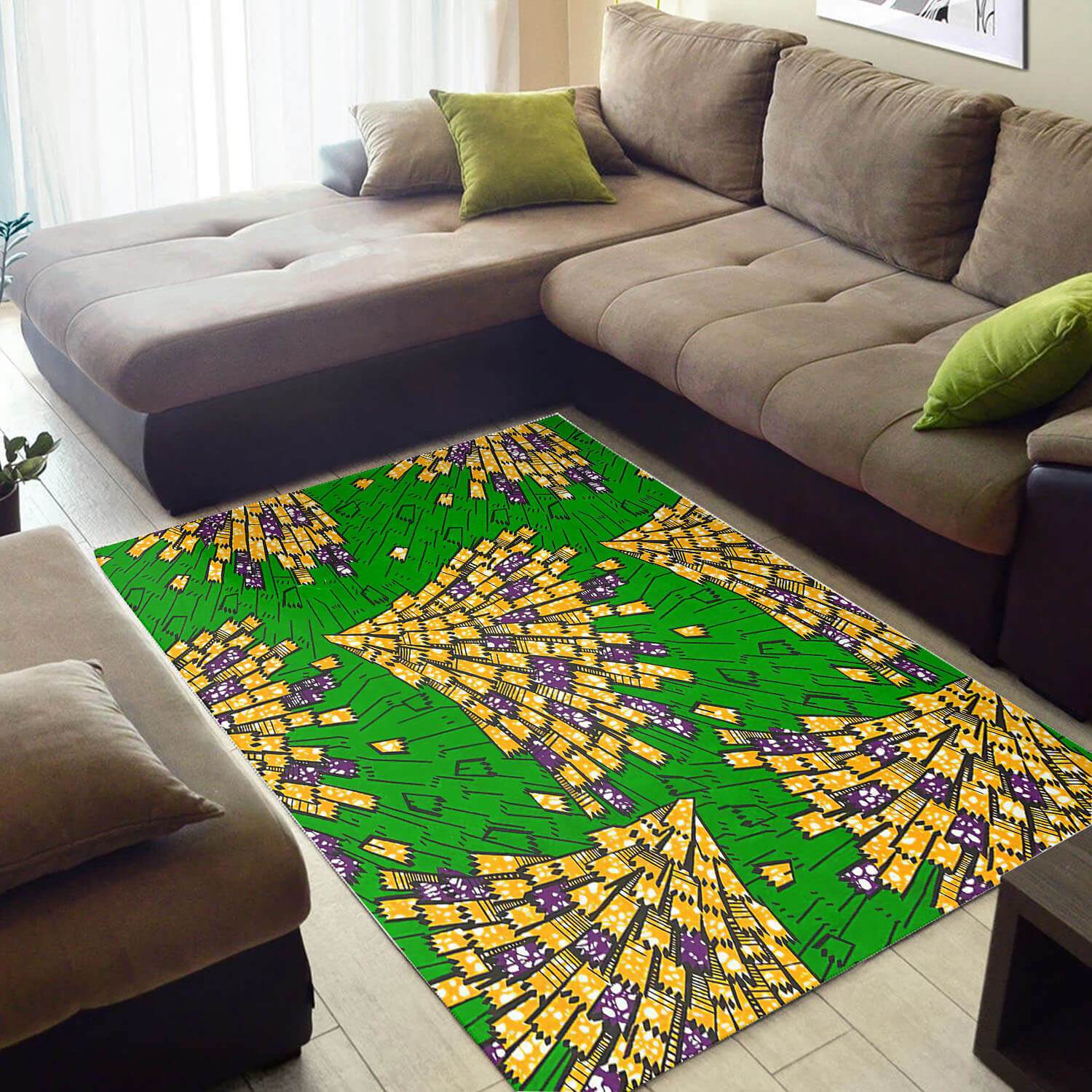 Cool African Trendy Inspired Ethnic Seamless Pattern Style Carpet Rectangle Rug