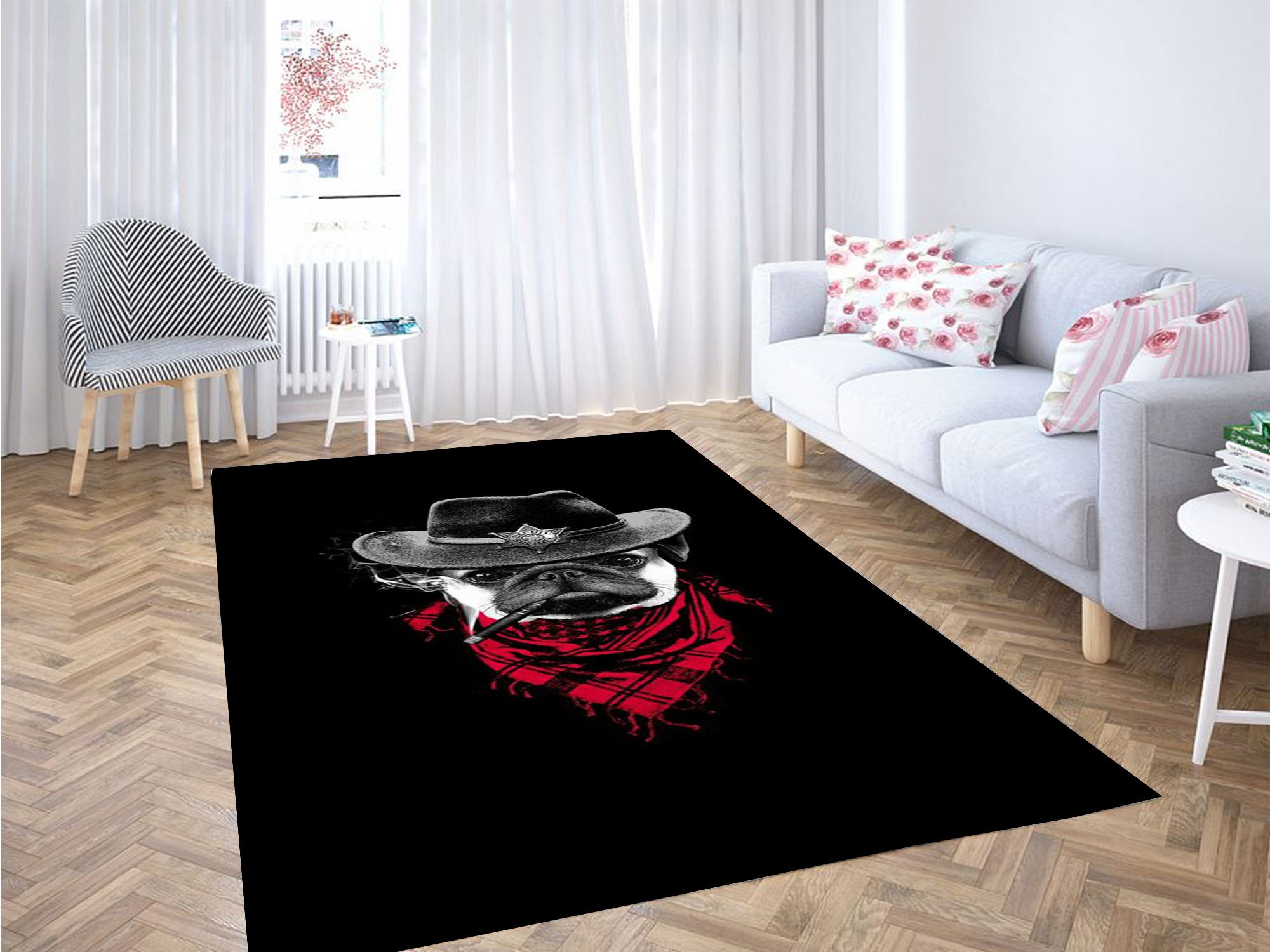 Cool Cat Wallpaper Carpet Rectangle Rug