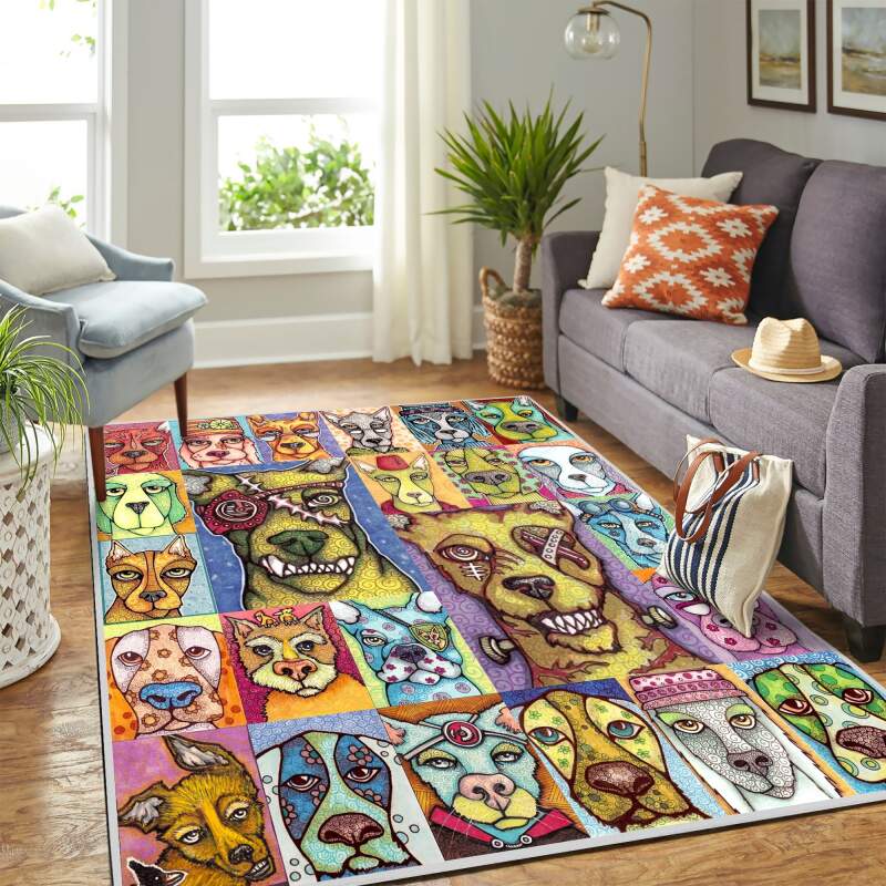 Cool Dog Art Mk Carpet Area Rectangle Rug