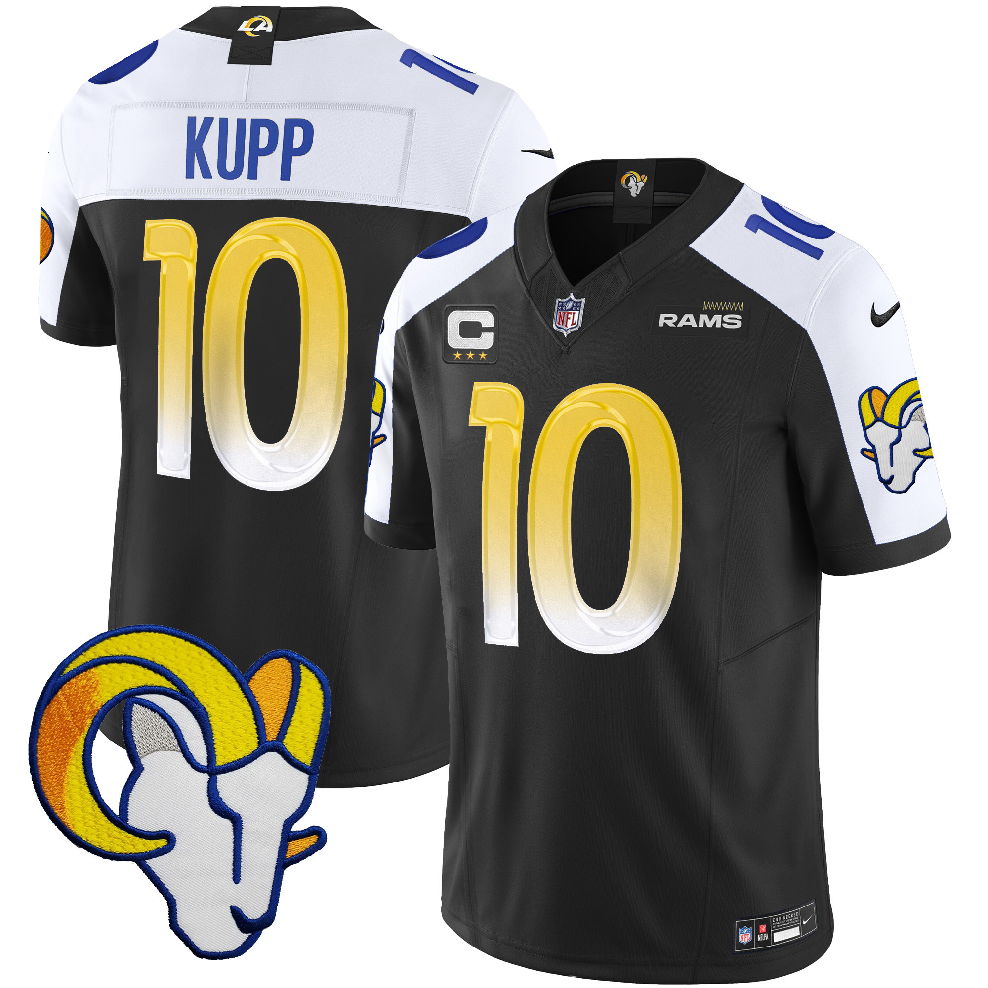 Cooper Kupp Men's Los Angeles Rams Vapor Limited Black Alternate Jersey - All Stitched 