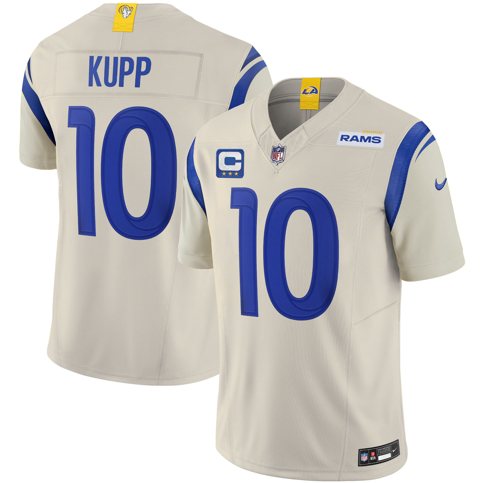 Cooper Kupp Men's Los Angeles Rams Vapor Limited Bone Jersey - All Stitched 