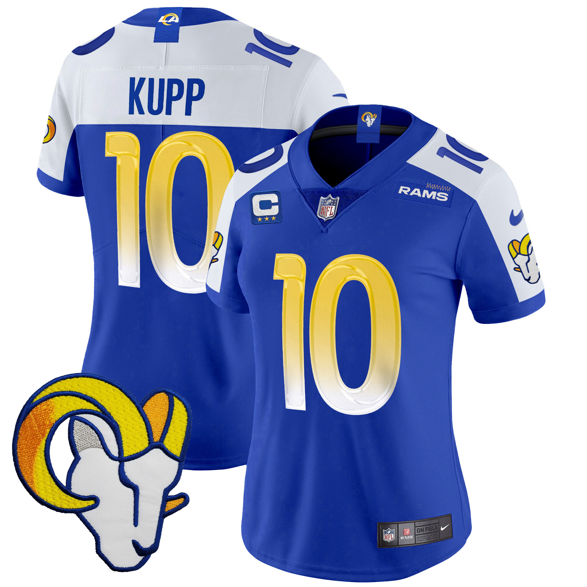 Cooper Kupp Women's Los Angeles Rams Vapor Limited Royal Alternate Jersey - All Stitched 