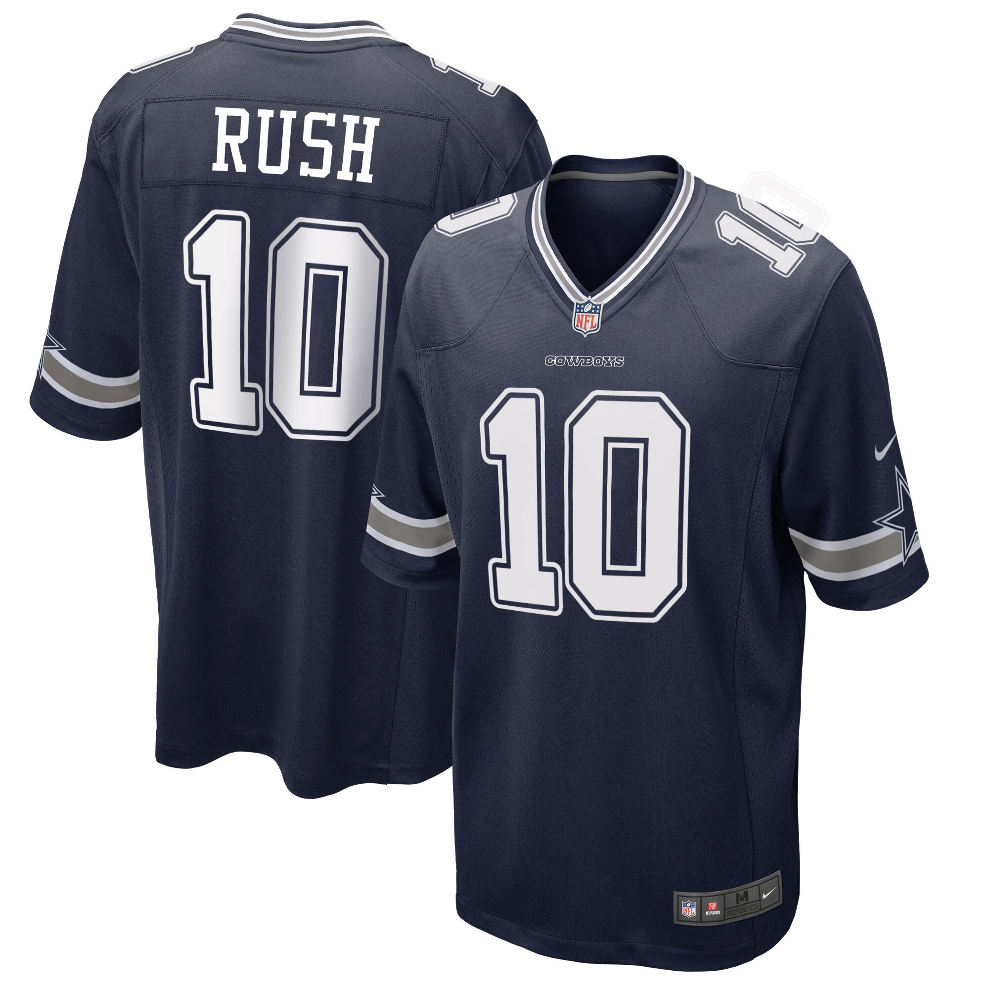 Cooper Rush Dallas Cowboys Game - Navy Jersey - All Stitched 