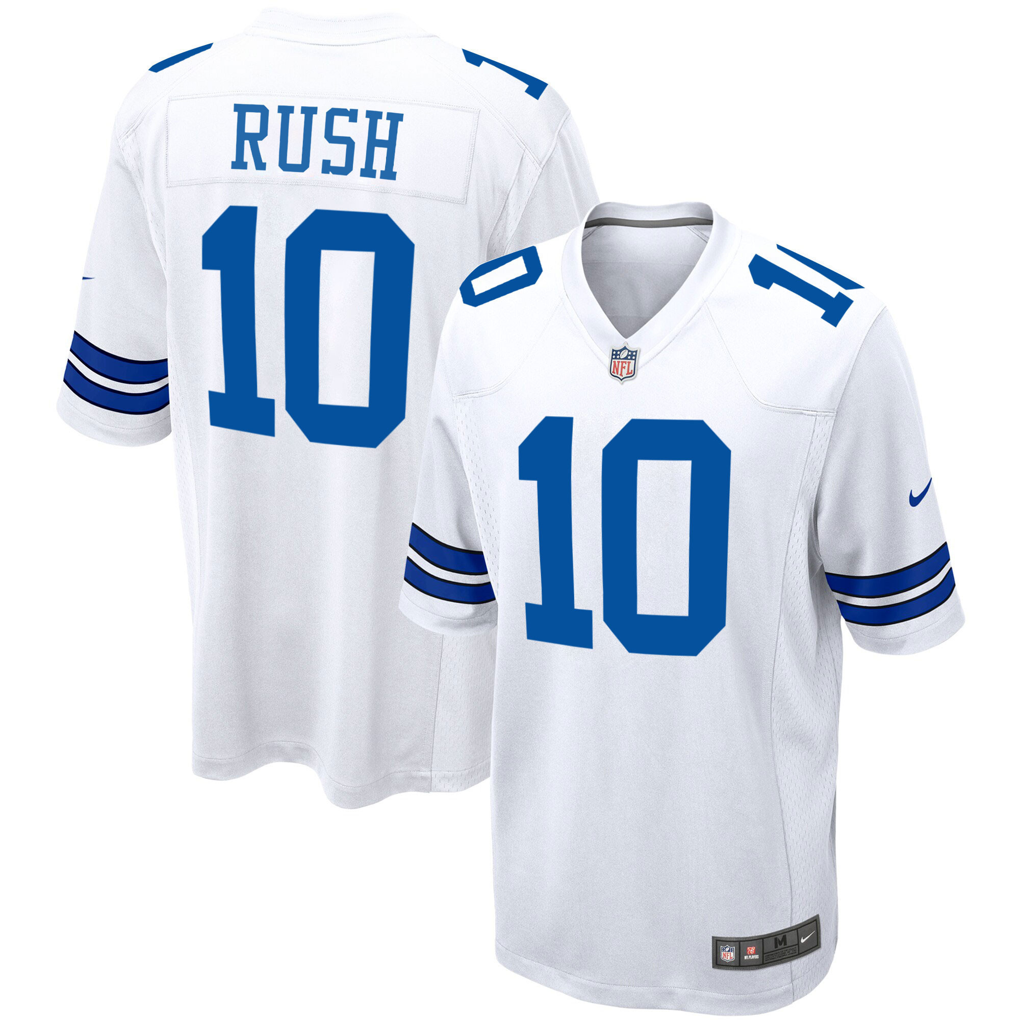 Cooper Rush Dallas Cowboys Game - White Jersey - All Stitched 