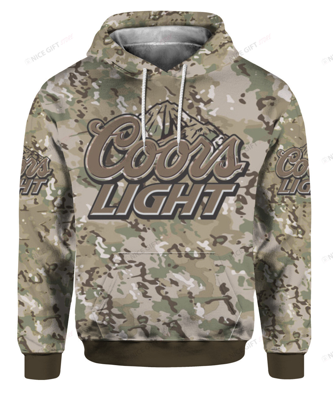Coors Light Camouflage 3D Hoodie Gift For Fans