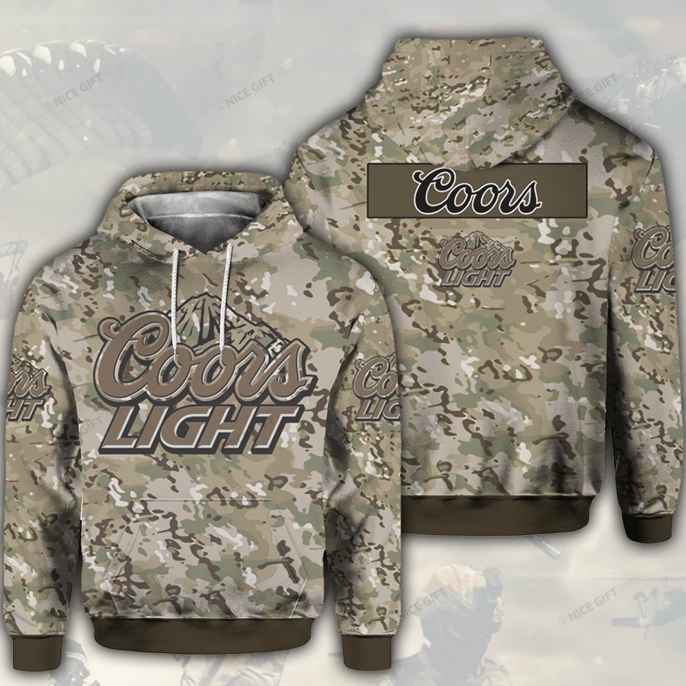 Coors Light Camouflage 3D Hoodie Gift For Fans